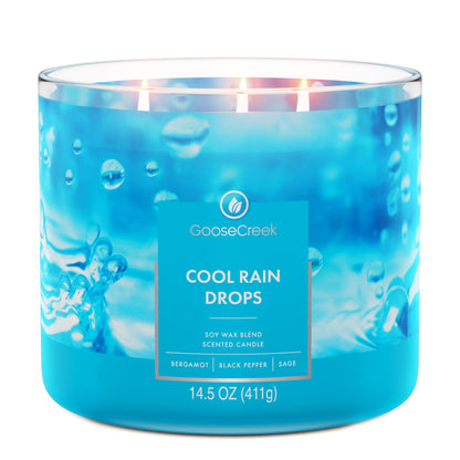 Cool Rain Drops 3-Wick Candle