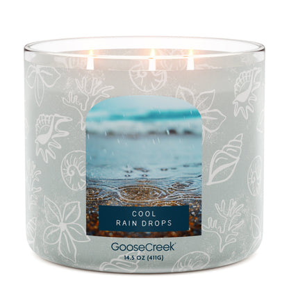 Cool Rain Drops 3-Wick Candle