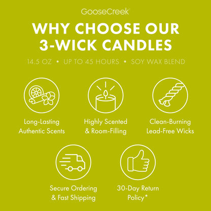 Shoreline Woods 3-Wick Candle